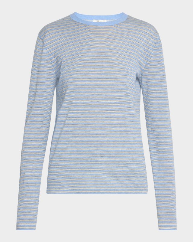 Juhi Stripe Cashmere-Blend Top